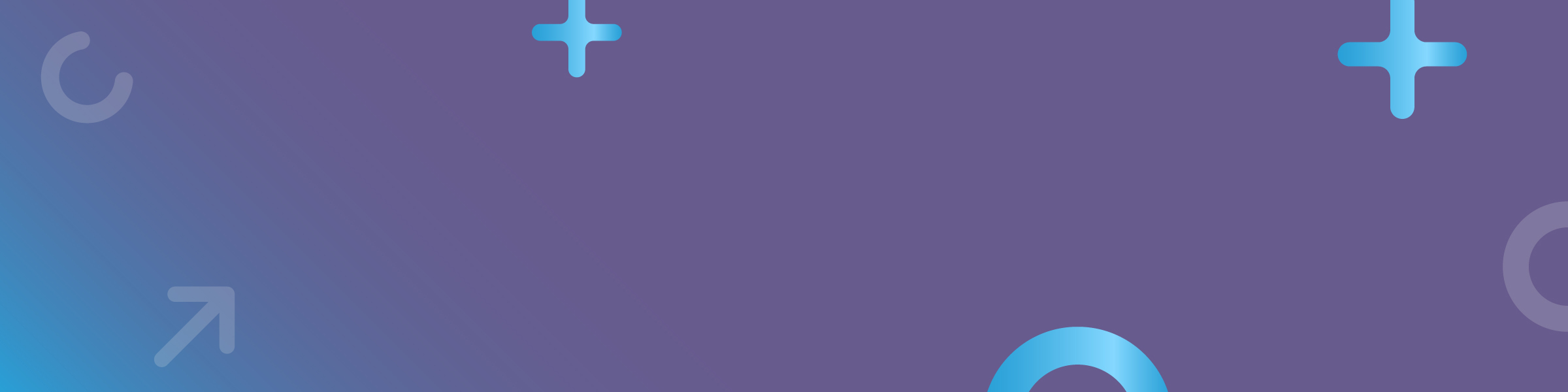 A lilac background with abstract shapes in shades of blue and purple.