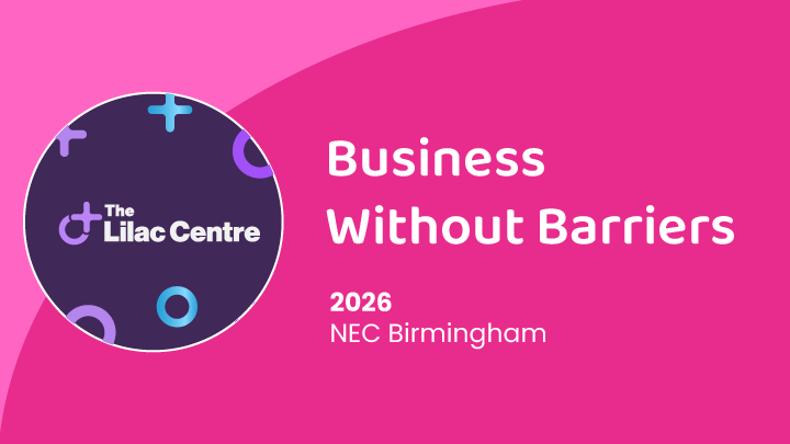 Promotional flyer for Business Without Barriers at Naidex