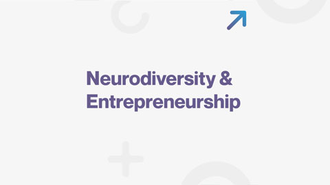 Promotional flyer for the Neurodiversity & Entrepreneurship Report Launch