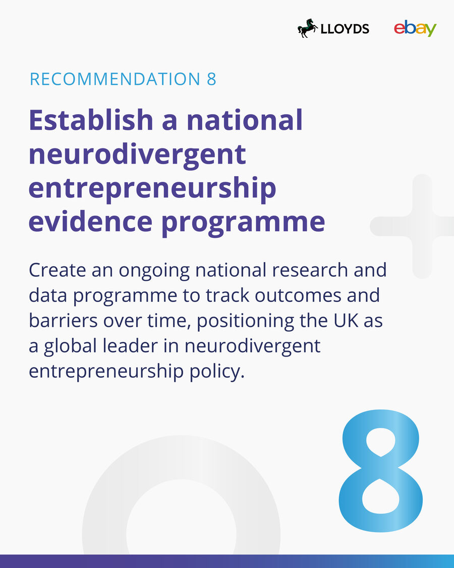 Recommendation 8: Establish a national neurodivergent entrepreneurship evidence programme.